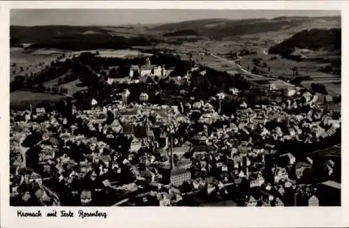 Ak Kronach in Oberfranken, Fliegeraufnahme