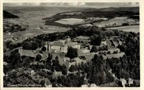 Ak Kronach in Oberfranken, Fliegeraufnahme