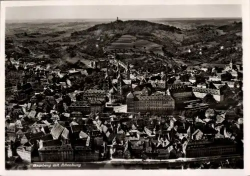 Ak Bamberg in Oberfranken, Fliegeraufnahme, Altenburg