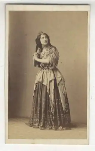 CdV Portrait Adelaide Ristori (1822-1906), italienische Schauspielerin