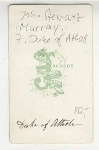 CdV John Stewart Murray, 7. Duke of Atholl, britischer Peer, Militär und Politiker
