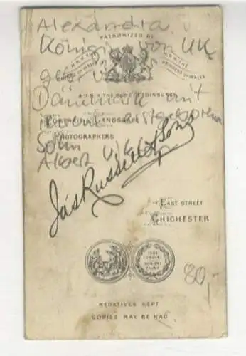 CdV Alexandra, Königin v. England, geb. von Dänemark, mit erstgeborenem Sohn Albert Victor