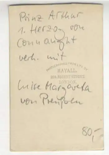 CdV Prinz Arthur, 1. Herzog von Connaught