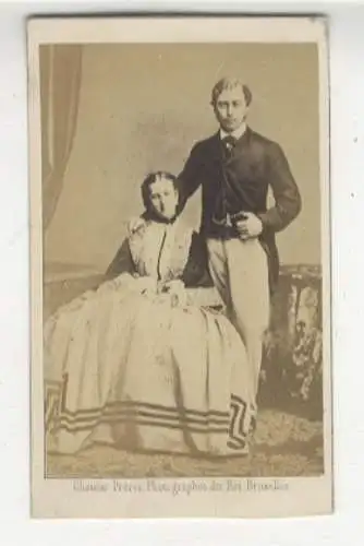 CdV Portrait Edward VII:, König v. England mit Alexandra, geb. von Dänemark