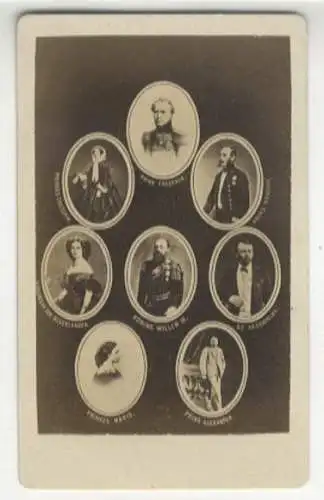 CdV Portraits Mitglieder des niederländischen Königshauses