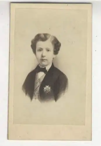 CdV Portrait Napoléon Eugène Louis Bonaparte, Sohn von Napoleon III.