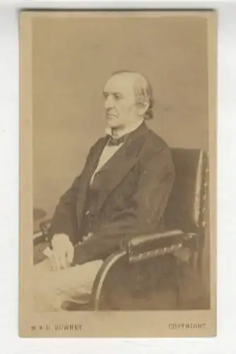 CdV Portrait William Edward Gladsbone, britischer liberaler Staatsmann u. Premierminister