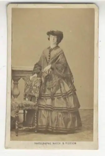 CdV Portrait Louise Charlotte von Dänemark, verh. mit dem Landgrafen v. Hessen-Kassel