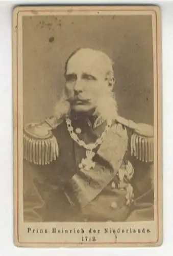 CdV Portrait W. F. Heinrich von Oranien-Nassau