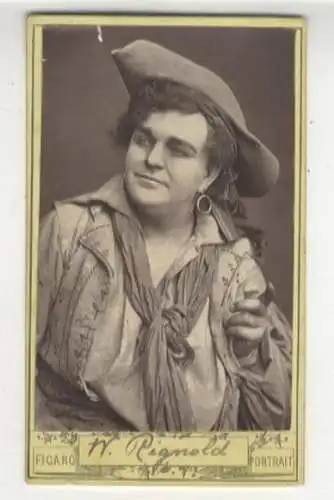 CdV Portrait W. Rignold, Opernsänger