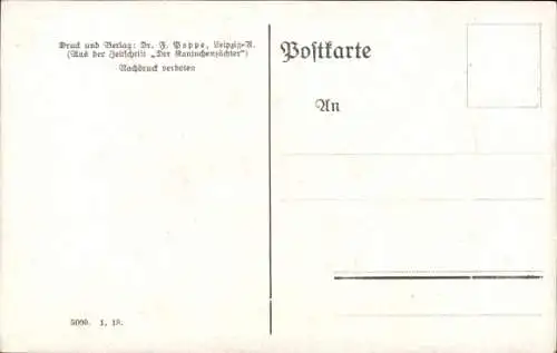 Ak Deutsches Riesenscheckenkaninchen, Zeitschrift Der Kaninchenzüchter