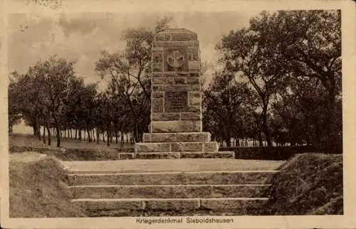 Ak Sieboldshausen Rosdorf in Niedersachsen, Kriegerdenkmal