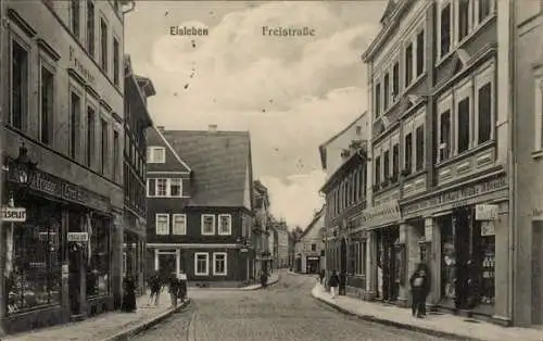 Ak Lutherstadt Eisleben, Freistraße, Geschäfte, Friseur