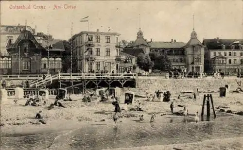 Ak Selenogradsk Ostseebad Cranz Ostpreußen, Am Corso, Strand