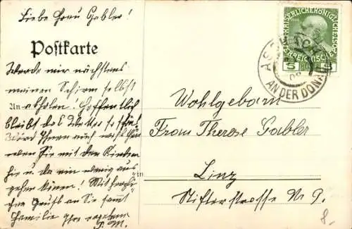 Ak Landshag Landshaag an der Donau Oberösterreich, Faust-Schlösschen