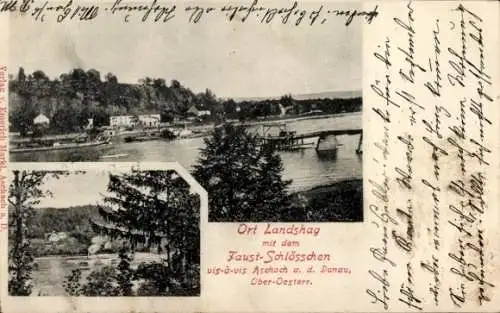 Ak Landshag Landshaag an der Donau Oberösterreich, Faust-Schlösschen