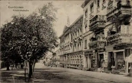 Ak Gussew Gumbinnen Ostpreußen, Friedrichstraße, Cigarren Geschäft