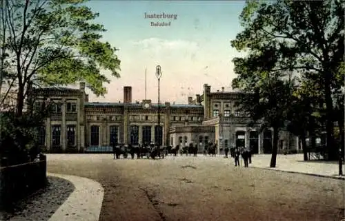 Ak Tschernjachowsk Insterburg Ostpreußen, Bahnhof