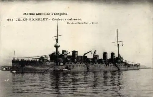 Ak Französisches Kriegsschiff Jules-Michelet