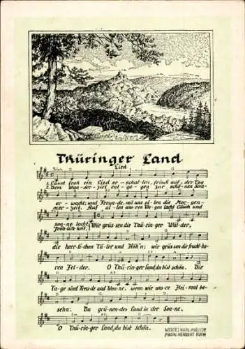 Lied Ak Thüringer Land, Karl Müller, Herbert Roth