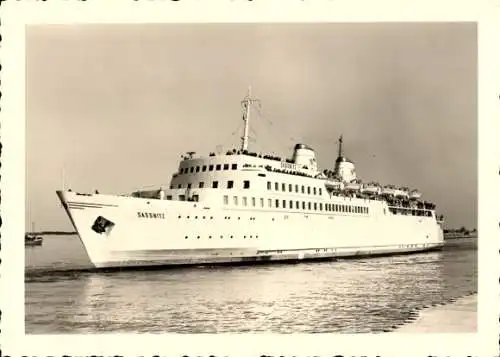 Foto Ak Warnemünde Rostock in Mecklenburg, Fährschiff Sassnitz