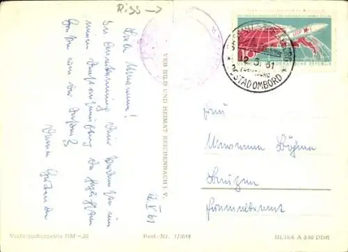Ak Eisenbahnfährschiff MS Sassnitz der Deutschen Reichsbahn