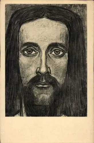 Künstler Ak Toorop, Jan Th., Jesus, Christuskop