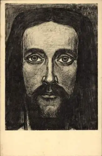 Künstler Ak Toorop, Jan Th., Jesus, Christuskop