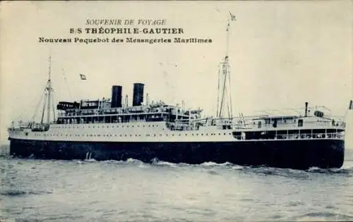 Ak Liner SS Theophile Gautier, Messageries Maritimes, MM