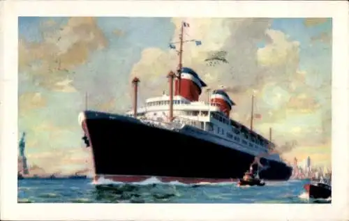 Ak Dampfschiff SS America, USL