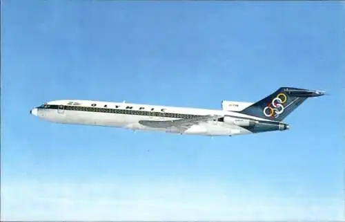 Ak Griechisches Passagierflugzeug, Olympic Airways, Boeing 727 200