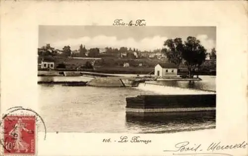 Ak Bois le Roi Seine et Marne, Le Barrage