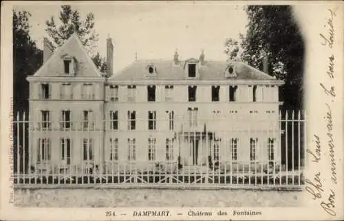 Ak Dampmart Seine et Marne, Chateau des Fontaines