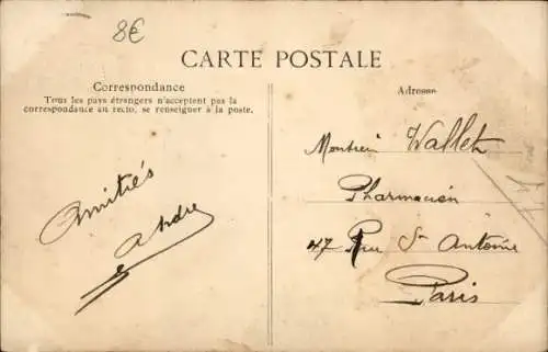 Ak Esbly Seine et Marne, Ufer der Marne, Au Pere Joseph