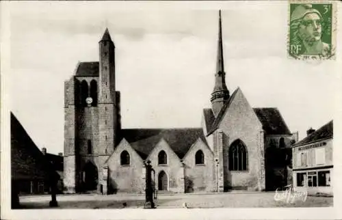 Ak Égreville Seine et Marne, Kirche