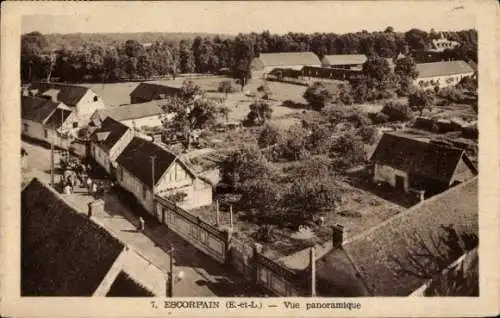 Ak Escorpain Eure et Loir, Panorama