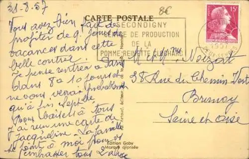 Ak Parthenay Deux Sèvres, Place du Donjon