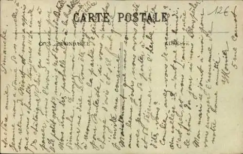 Ak Parthenay Deux Sèvres, Place du Drapeau