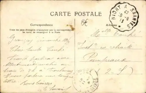 Ak Parthenay Deux Sèvres, Hospiz