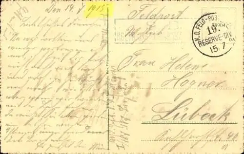 Ak Colmar Kolmar Elsass Haut Rhin, Rappdenkmal