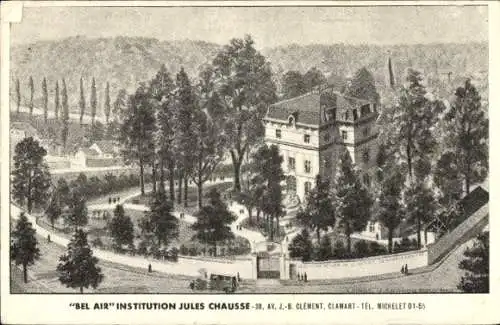 Ak Clamart Hauts de Seine, Montage, Bel Air, Institution Jules Chaussé,  38. Avenue de Chevreuse