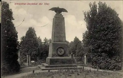 Ak Florange Flörchingen Moselle, Ehrenthal-Denkmal