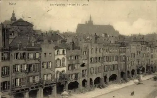 Ak Metz Moselle, Ludwigsplatz