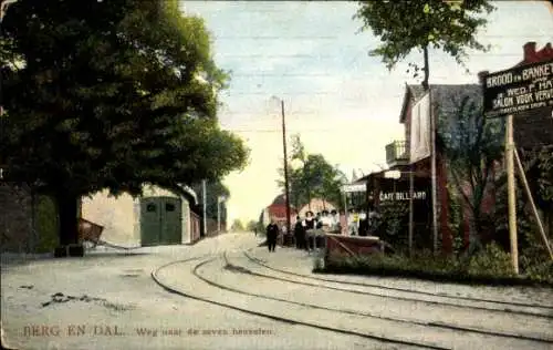 Ak Berg en Dal Gelderland Niederlande, Straße zu den sieben Hügeln