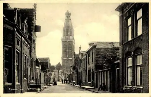 Ak Enkhuizen Nordholland Niederlande, Torenstraat, Zuidertoren