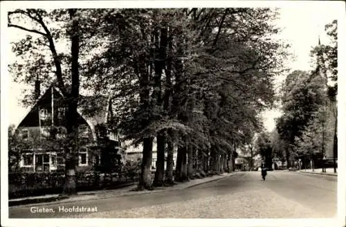 Ak Gieten Drenthe Niederlande, Hoofdstraat