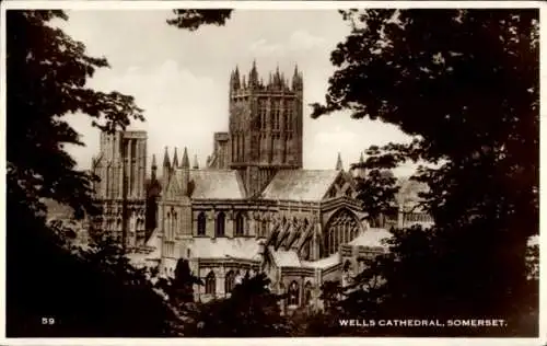 Ak Wells Somerset England, Kathedrale