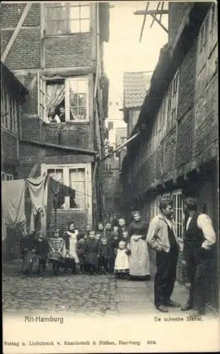 Ak Hamburg Mitte Altstadt, De scheebe Stebel, Kindergruppe