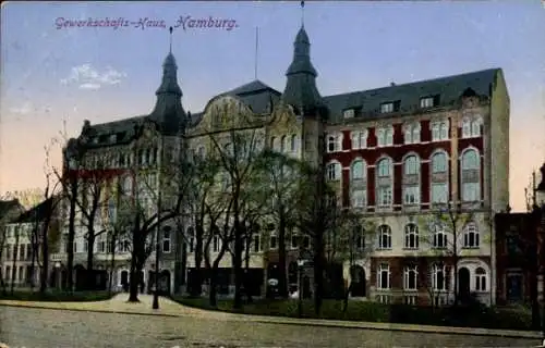 Ak Hamburg Mitte Altstadt, Gewerkschaftshaus