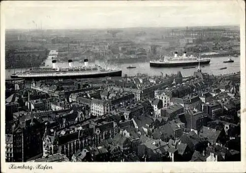 Ak Hamburg, Stadt mit Hafen